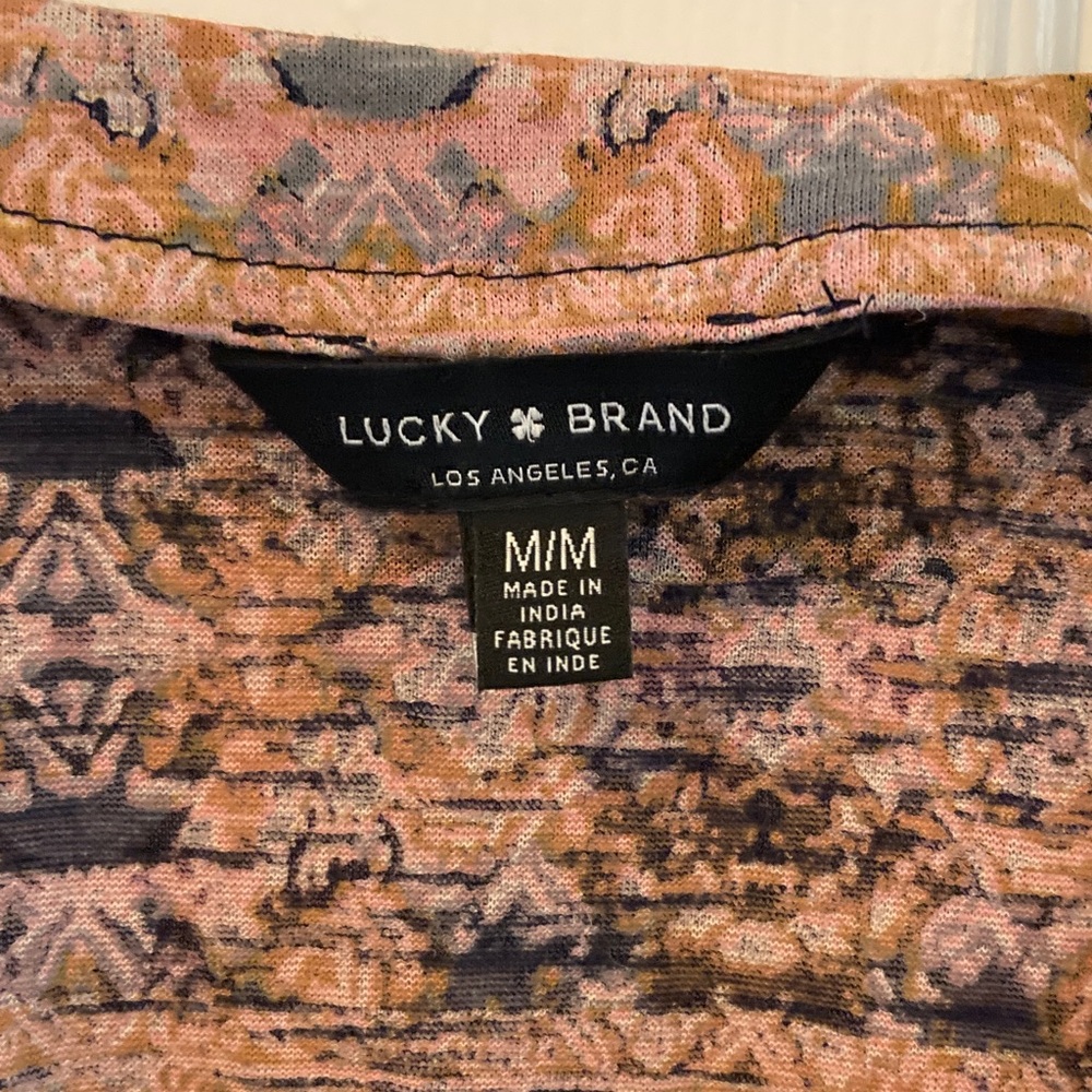 Lucky Brand Boho Patterned Blouse - Picture 2 of 4